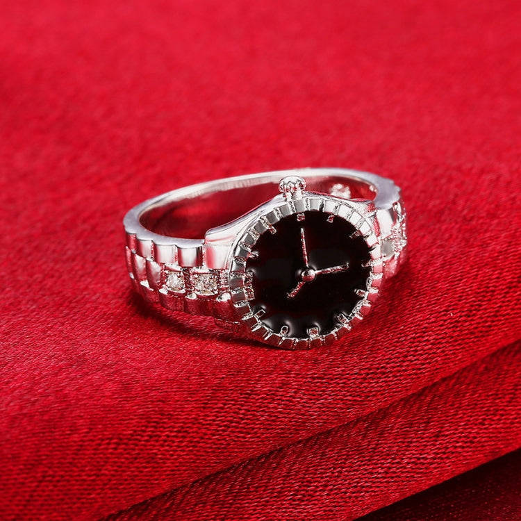 Creative Diamond Dial Quartz Watch Rings(6)