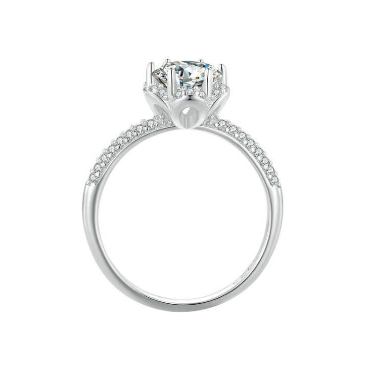 MSR017 Sterling Silver S925  Moissanite Ring(No.6)