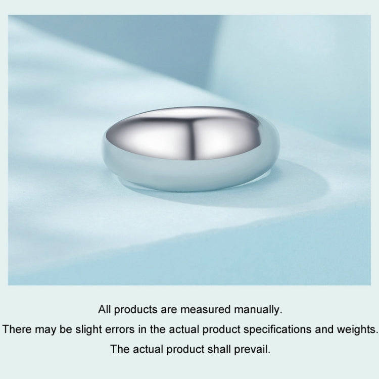 S925 Sterling Silver Plain Aperture Adjustable Ring(SCR983-E)