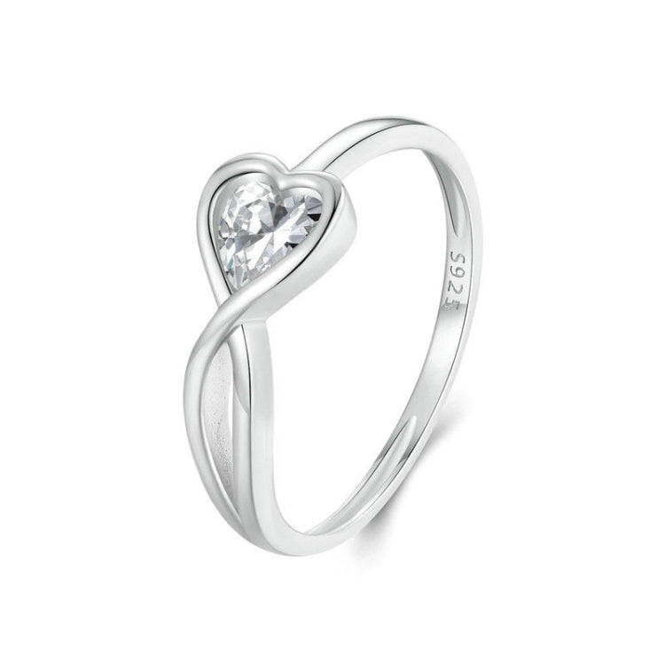 S925 Platinum-plated Infinite Loop Love Ring(No.8)