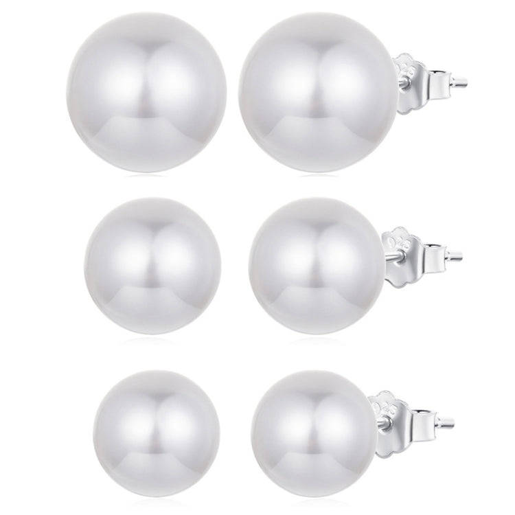 S925 Sterling Silver Elegant Seashell Earrings(10mm)