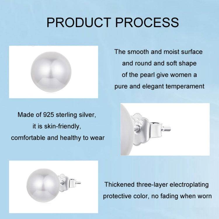 S925 Sterling Silver Elegant Seashell Earrings(10mm)