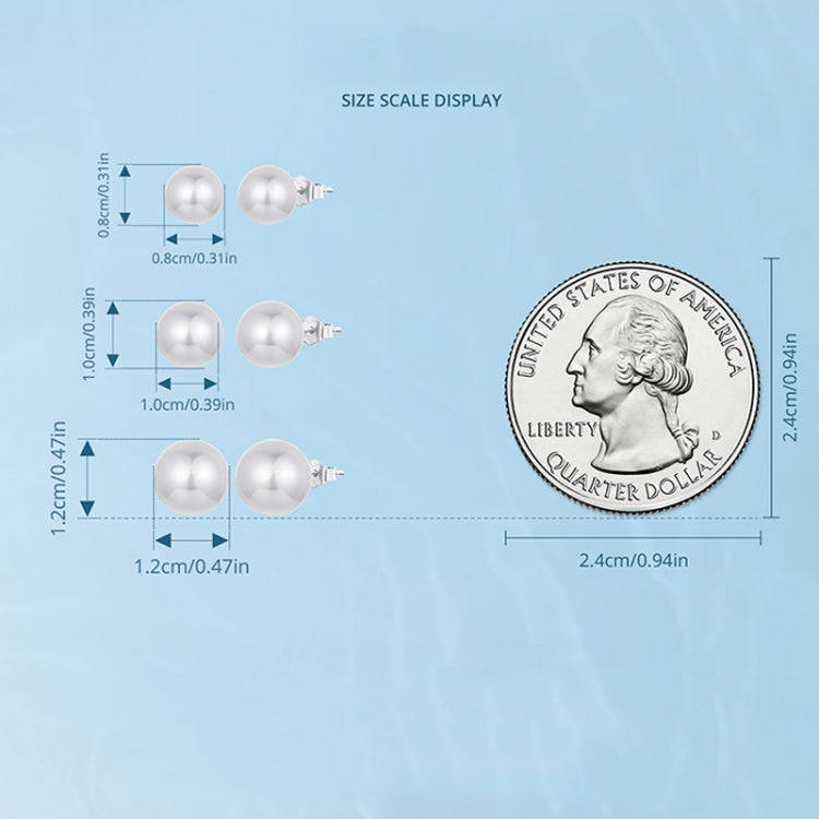 S925 Sterling Silver Elegant Seashell Earrings(10mm)