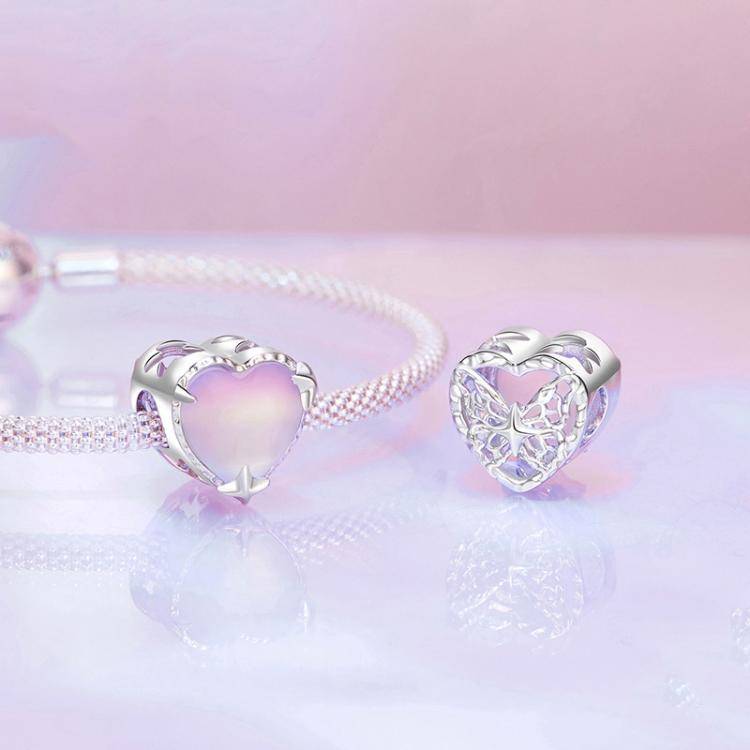 S925 Sterling Silver Electroplated Aurora Love Butterfly DIY Beads(SCC2941)