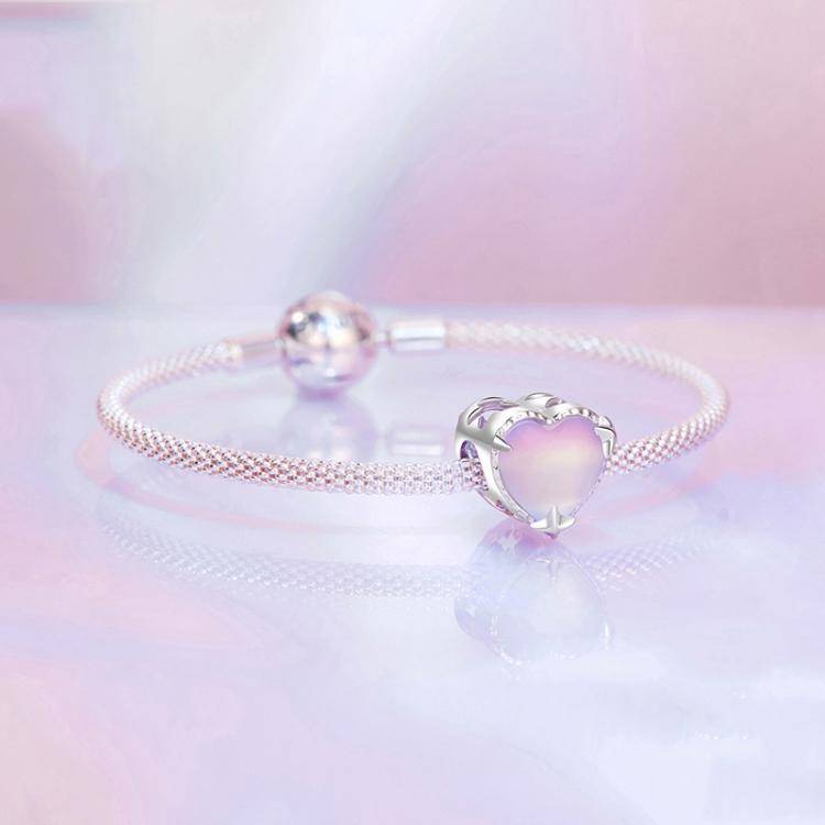 S925 Sterling Silver Electroplated Aurora Love Butterfly DIY Beads(SCC2941)