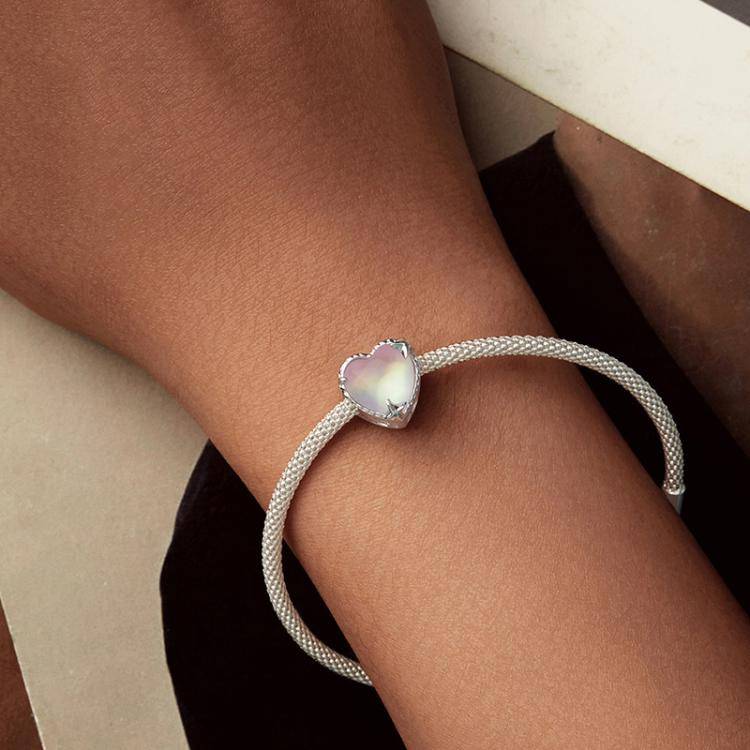 S925 Sterling Silver Electroplated Aurora Love Butterfly DIY Beads(SCC2941)