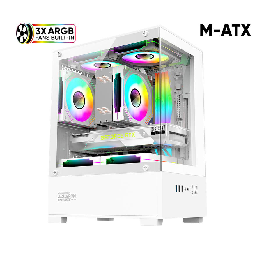 Armaggeddon Aquaron Duplex One RGB MicroATX Gaming Case