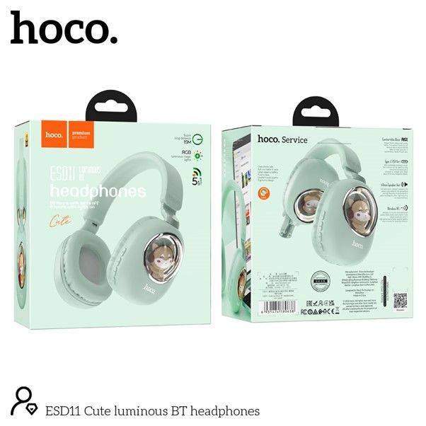 Hoco ESD11 Cute luminous Bluetooth Headphones