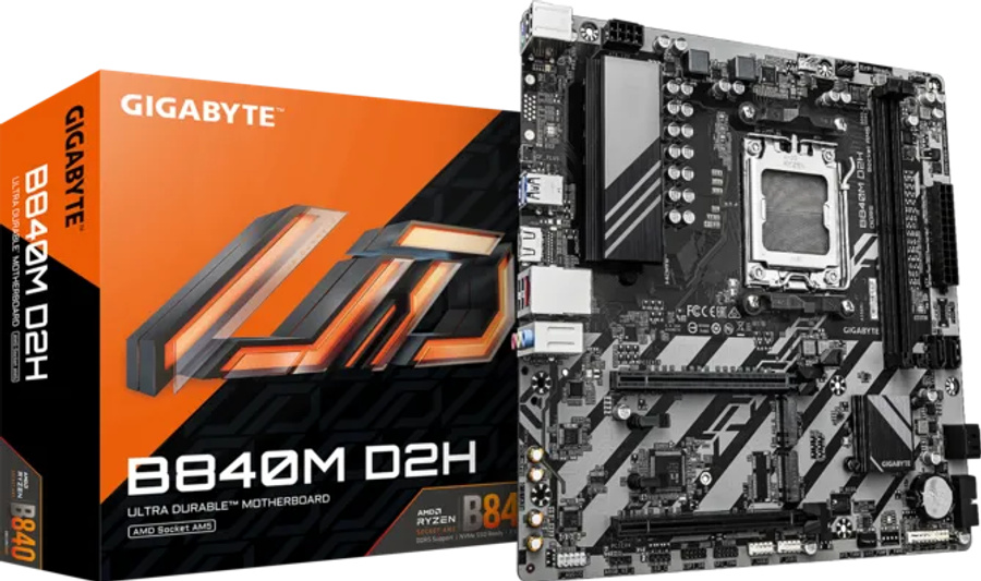 GIGABYTE B840M D2H DDR5 AMD Socket AM5 Motherboard
