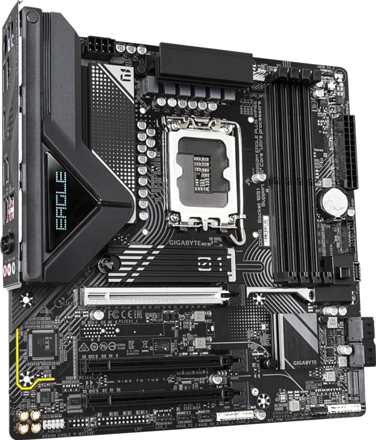 GIGABYTE B860M EAGLE PLUS WIFI6E Motherboard  Intel LGA1851 Micro-ATX DDR5 Motherboard with Wi...