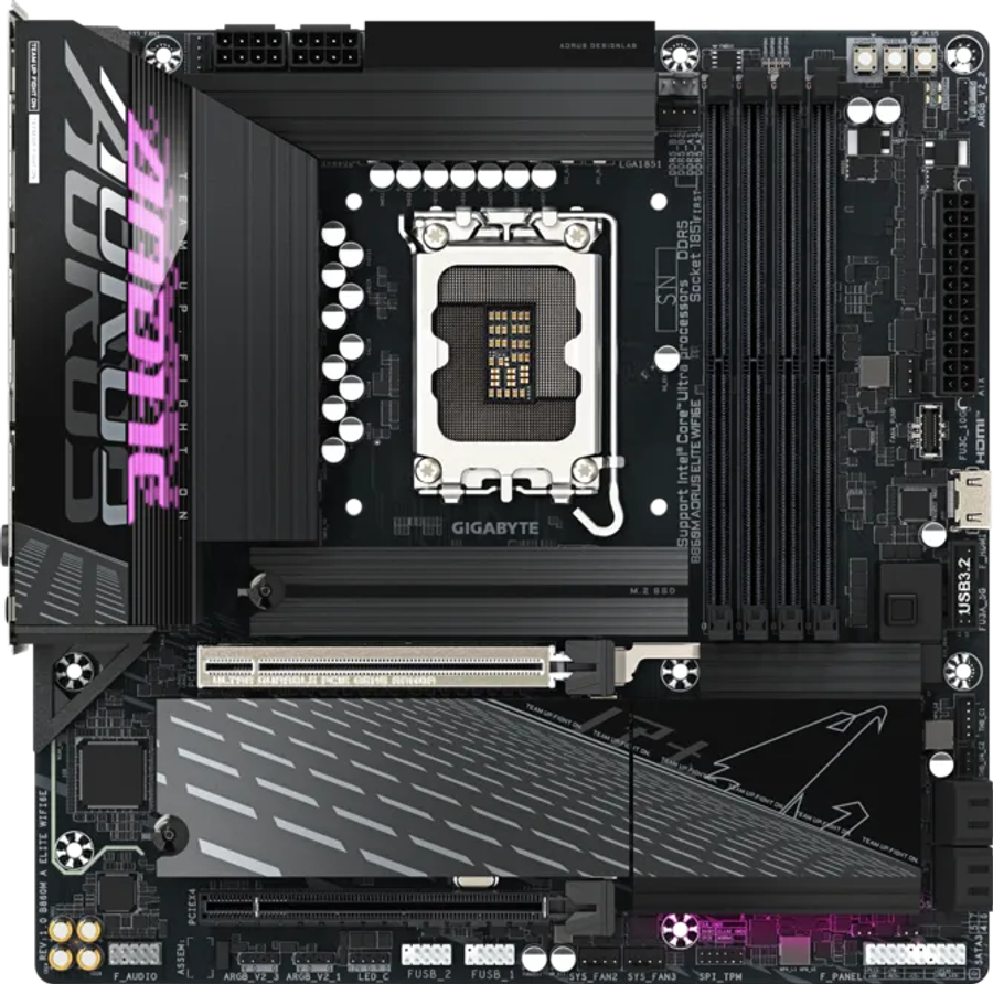 GIGABYTE B860M AORUS ELITE WIFI6E DDR5 LGA1851 socket Motherboard