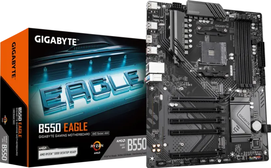 GIGABYTE B550 EAGLE AMD AM4 Motherboard  DDR4 Motherboard with 3x M.2, HDMI & DisplayPort