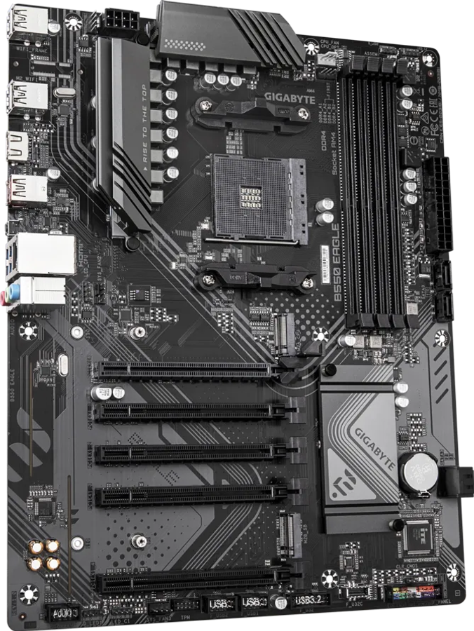 GIGABYTE B550 EAGLE AMD AM4 Motherboard  DDR4 Motherboard with 3x M.2, HDMI & DisplayPort