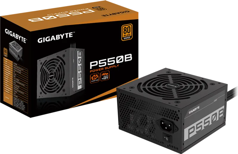 GIGABYTE P550B 550W 80 PLUS Bronze ATX Power Supply