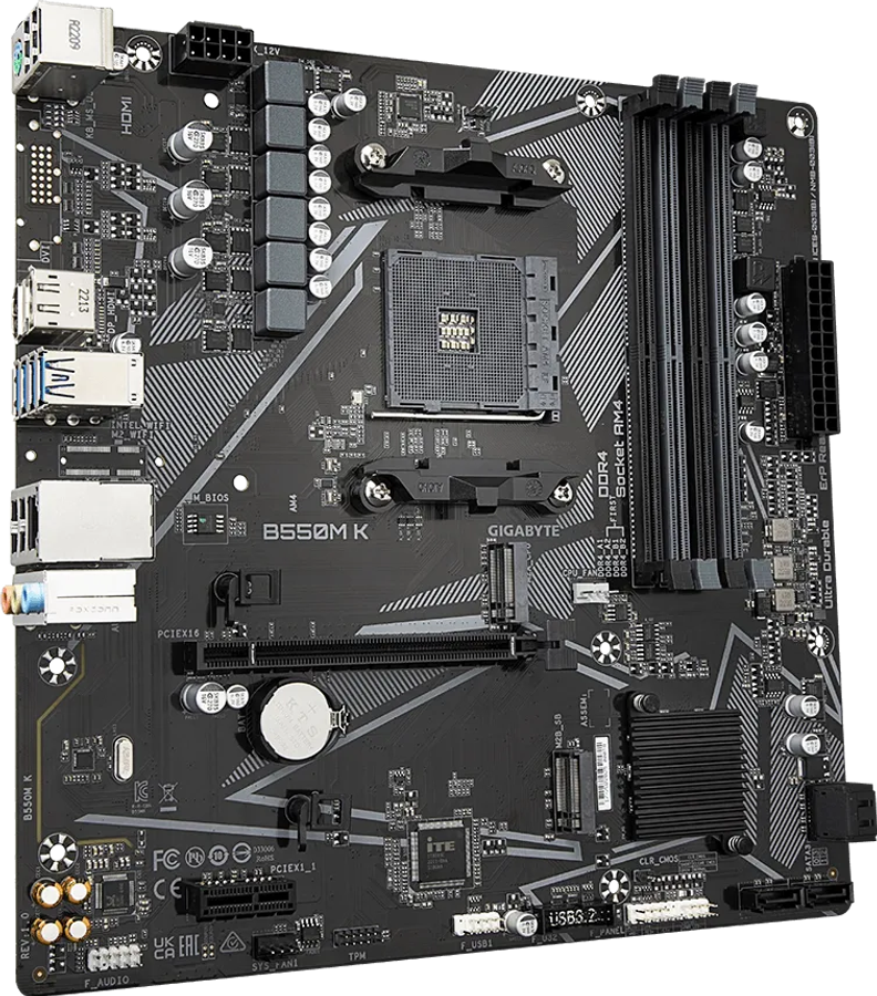 Gigabyte B550M K Ultra Durable B550M-K AMD B550 Ryzen Socket AM4