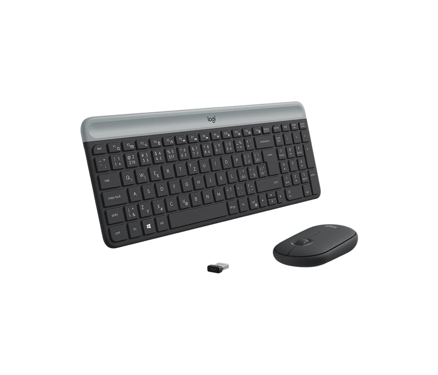 Logitech Wireless Keyboard and Mouse Combo MK470 - Graphite
