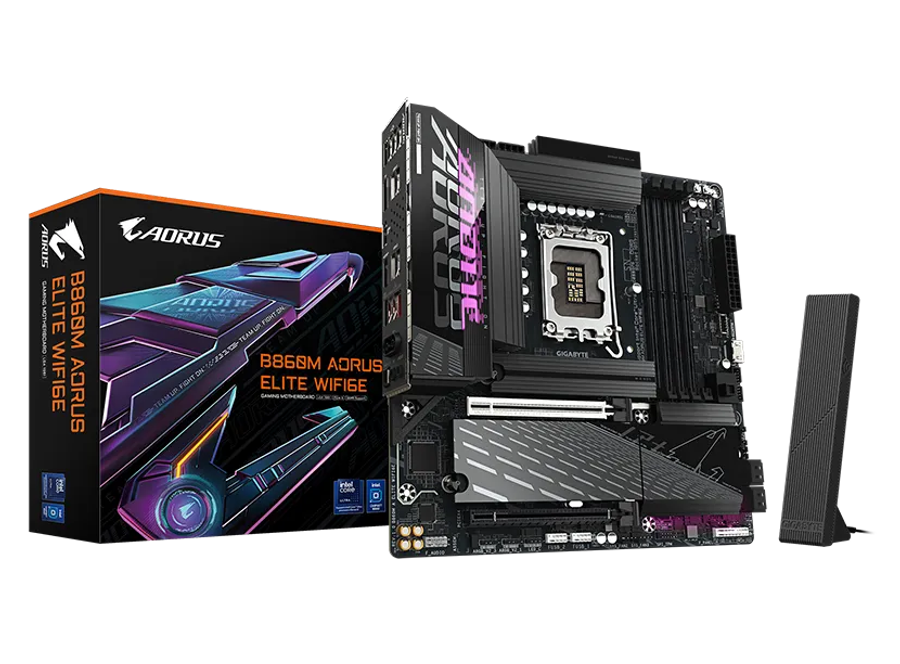 GIGABYTE B860M AORUS ELITE WIFI6E DDR5 LGA1851 socket Motherboard