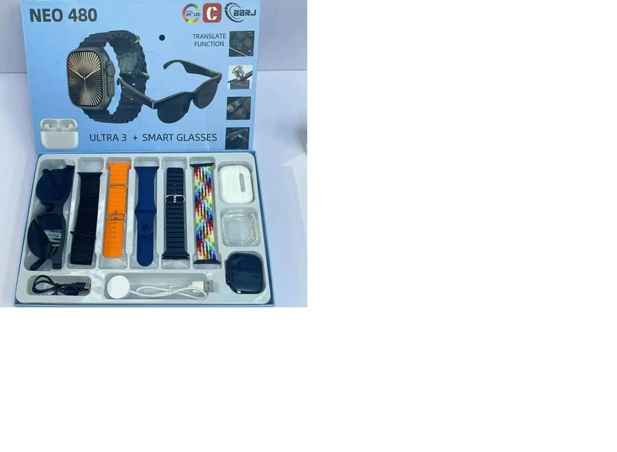 3-in-1 Smart Tech Set  Smart Watch, Bluetooth Headphones & Wireless Glasses