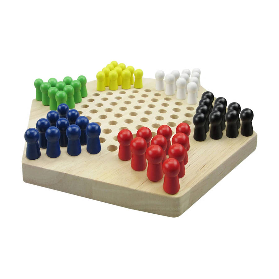 Chinese Checkers Wooden Game