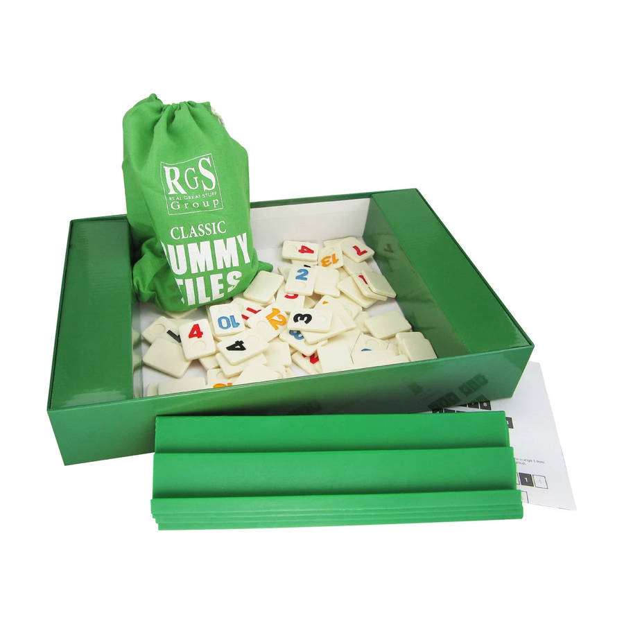 Classic Rummy Tiles Number Game Set: 106 Tiles