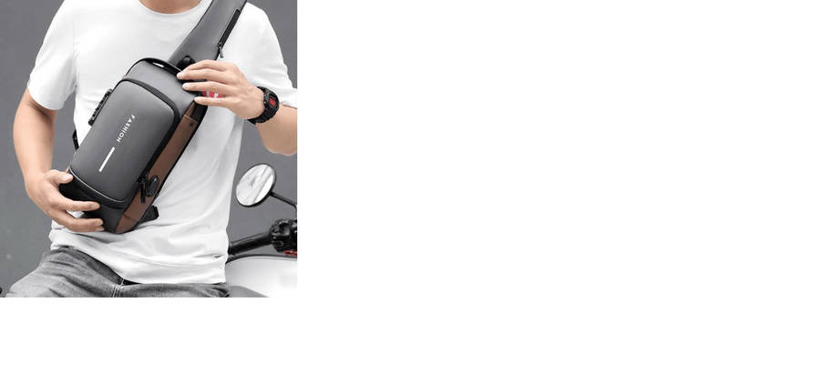 Afrishon Waterproof Anti-Theft Crossbody Shoulder Backpack