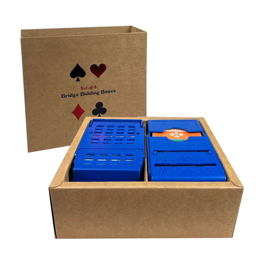 Bridge Bidding Box Set 4pc