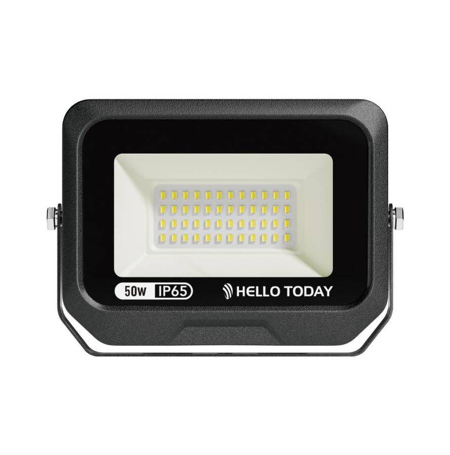 HELLO TODAY 50W LED FLOODLIGHT 6500K BLACK