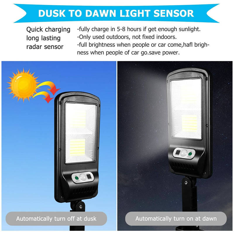 100W Solar LED Motion Sensor Outdoor Lamp JT-TYC0B