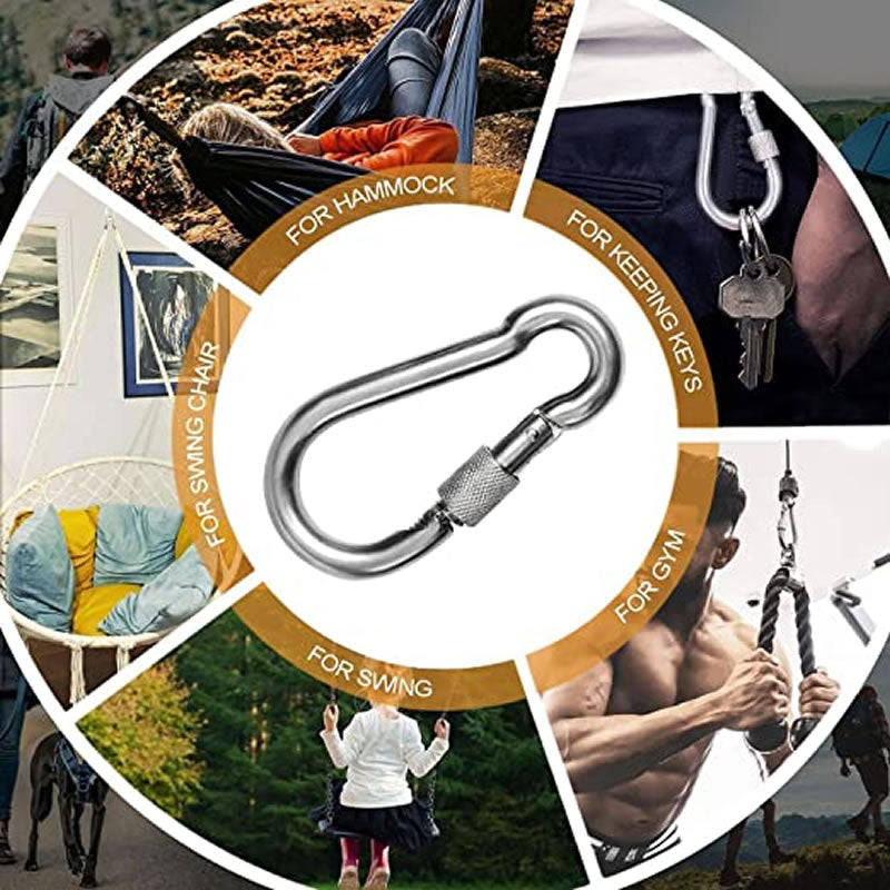 140mm Stainless Steel Carabiner Spring Hook SD-30785