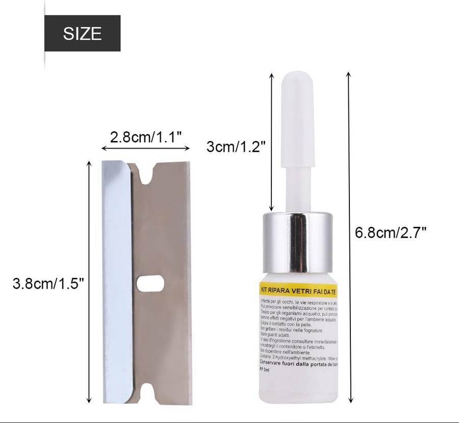 Car Windshield Windscreen Glass Scratch Chip Crack Repair Kit JG0102