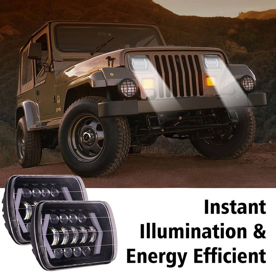 2pcs Of 7" Aluminum Shell LED Off Road Driving Headlight