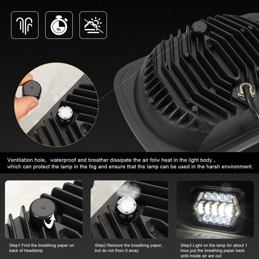 2pcs Of 7" Aluminum Shell LED Off Road Driving Headlight