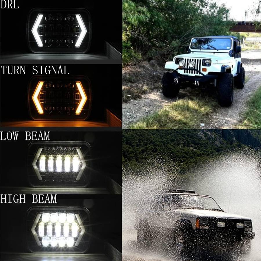 2pcs Of 7" Aluminum Shell LED Off Road Driving Headlight