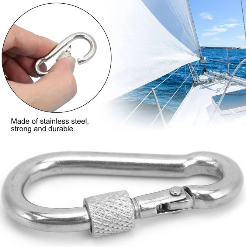 140mm Stainless Steel Carabiner Spring Hook SD-30785