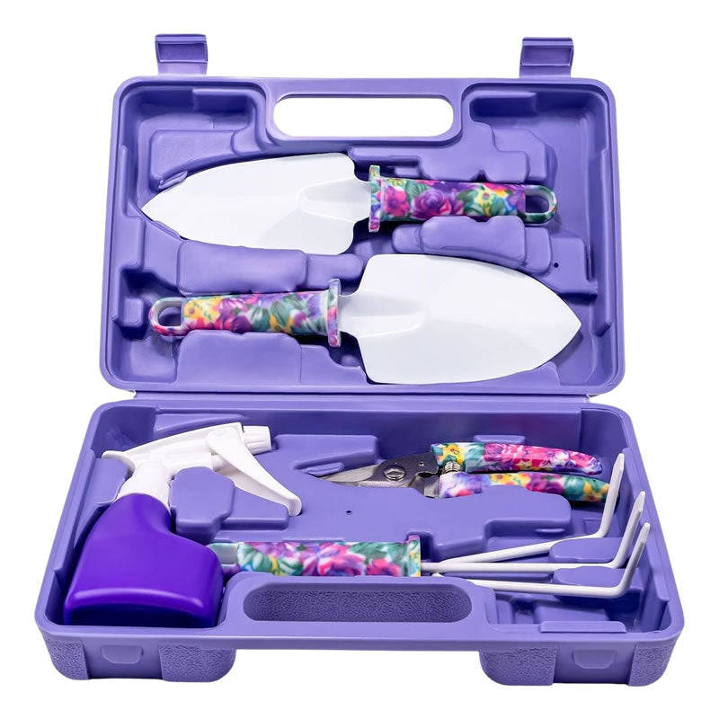 5-Piece Floral Printed Garden Pruning Tool Set -XF0901