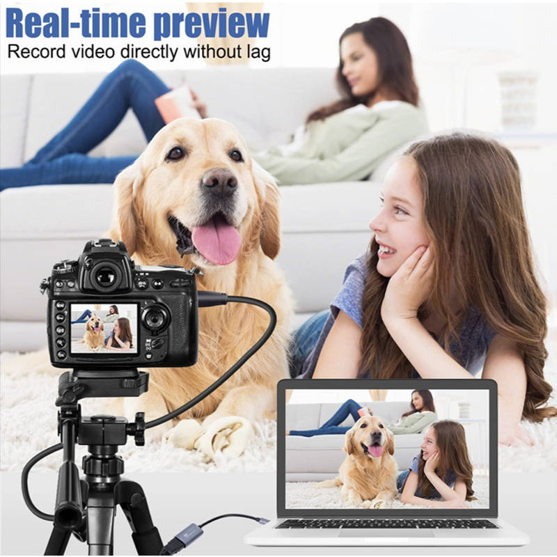 Type C To HDMI 4K Audio and Video Capture Card Adapter- SE-L126