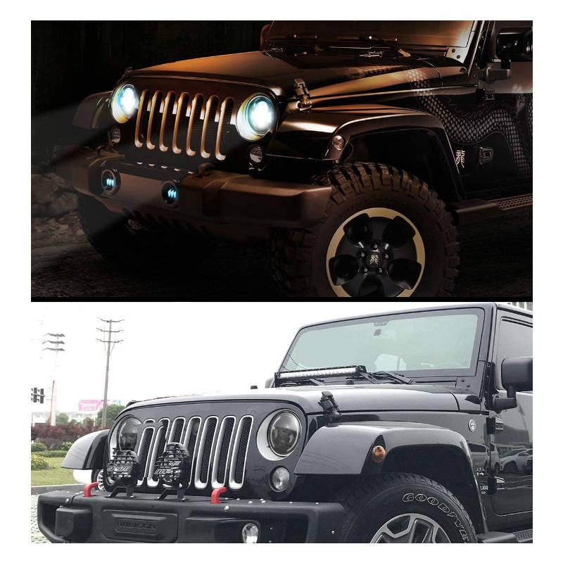 75W 7-Inch LED Headlight For Jeep and Wrangler Off-Road Work Light PC-7