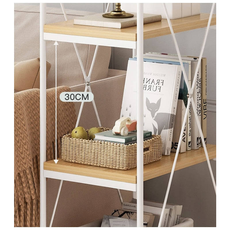 Three Layer Living Room Floor Standing Shelves with Wheels  HZ-16B