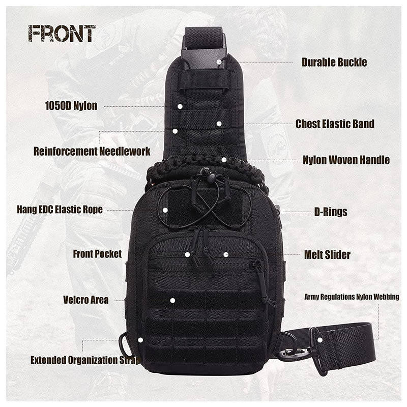 Outdoor Tactical Molle Chest Sling Shoulder Bag JB-56