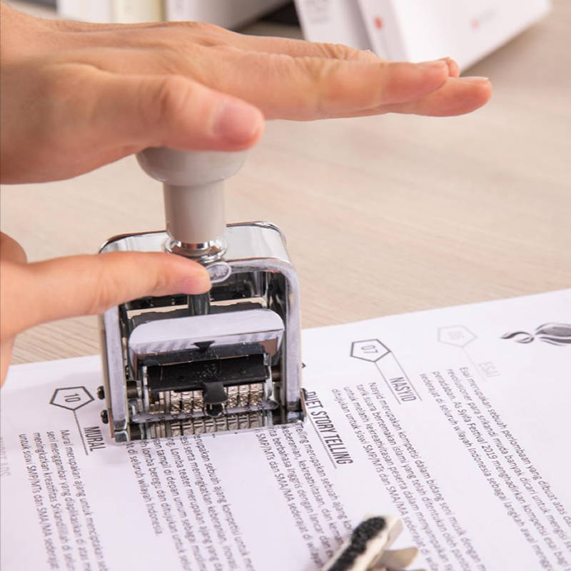 8-Digit Automatic Numbering Machine Self Inking Number Stamp