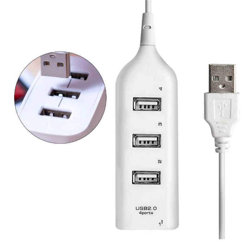 4 Port USB 2.0 Hub Wth 1.6-Foot Cable- Hub 4