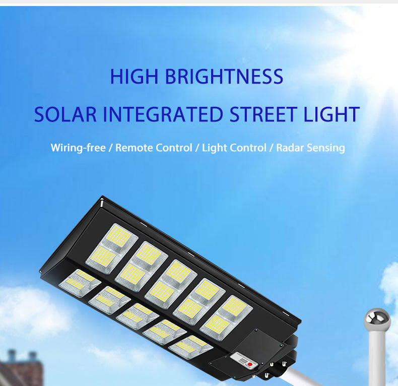 1000W Solar Street Waterproof LED Light JT-1000W
