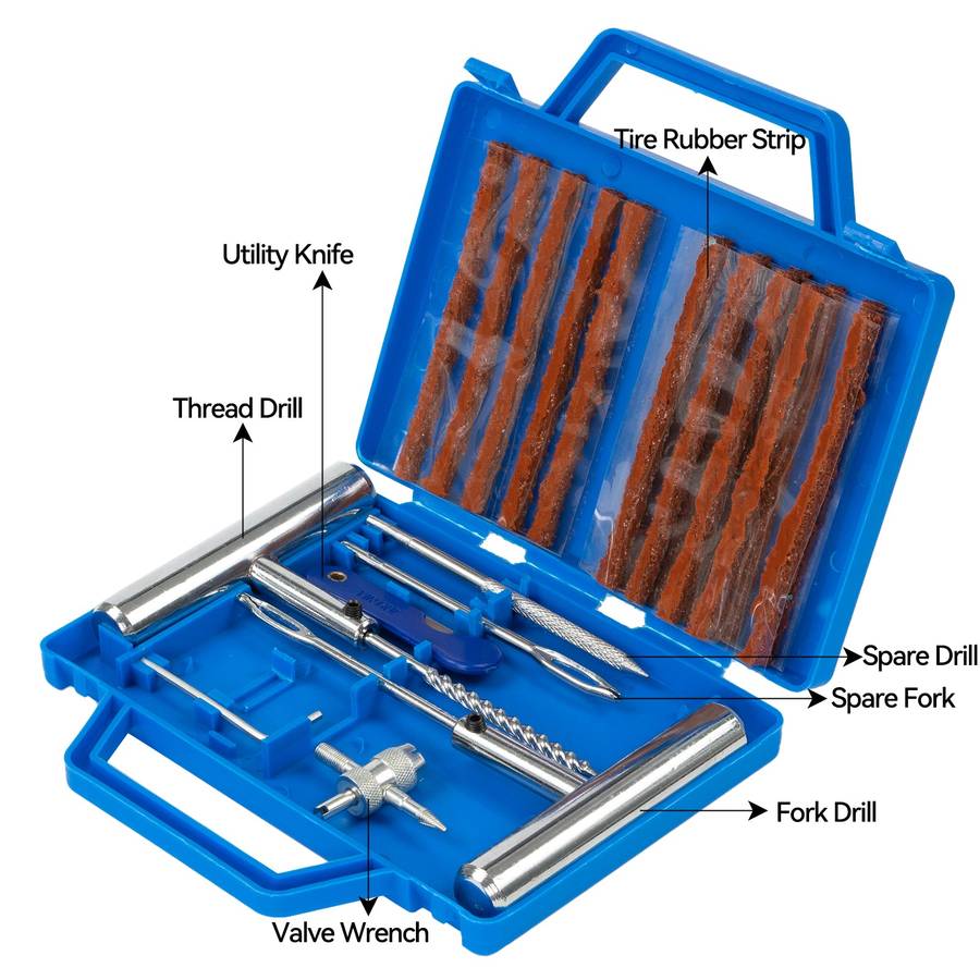 27Pcs Of Tire Repair Kit With Storage Box CTC-699
