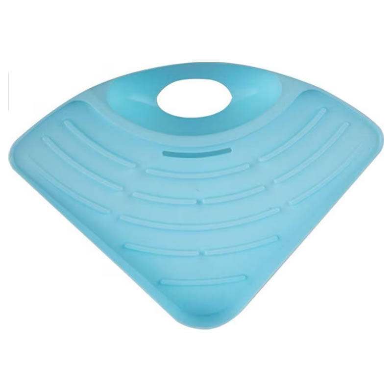 Triangle Corner Storage Rack for Kitchen Sink BLUE ID-65
