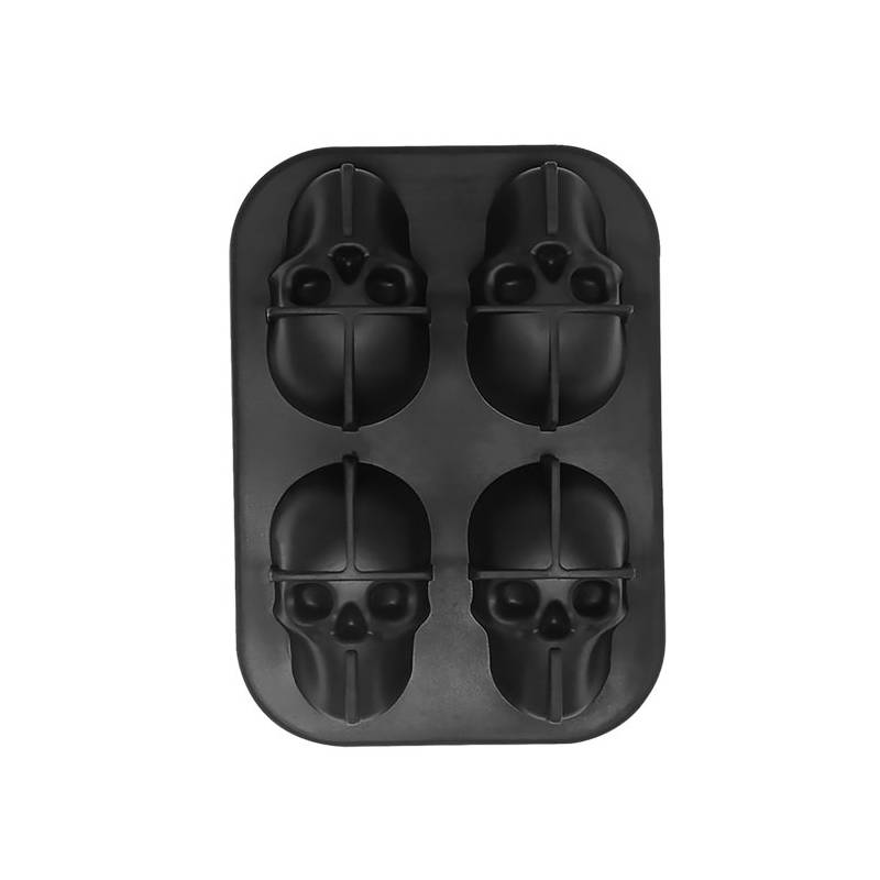 2Pcs Of Silicone Skull Ice Cube Mold IB-107