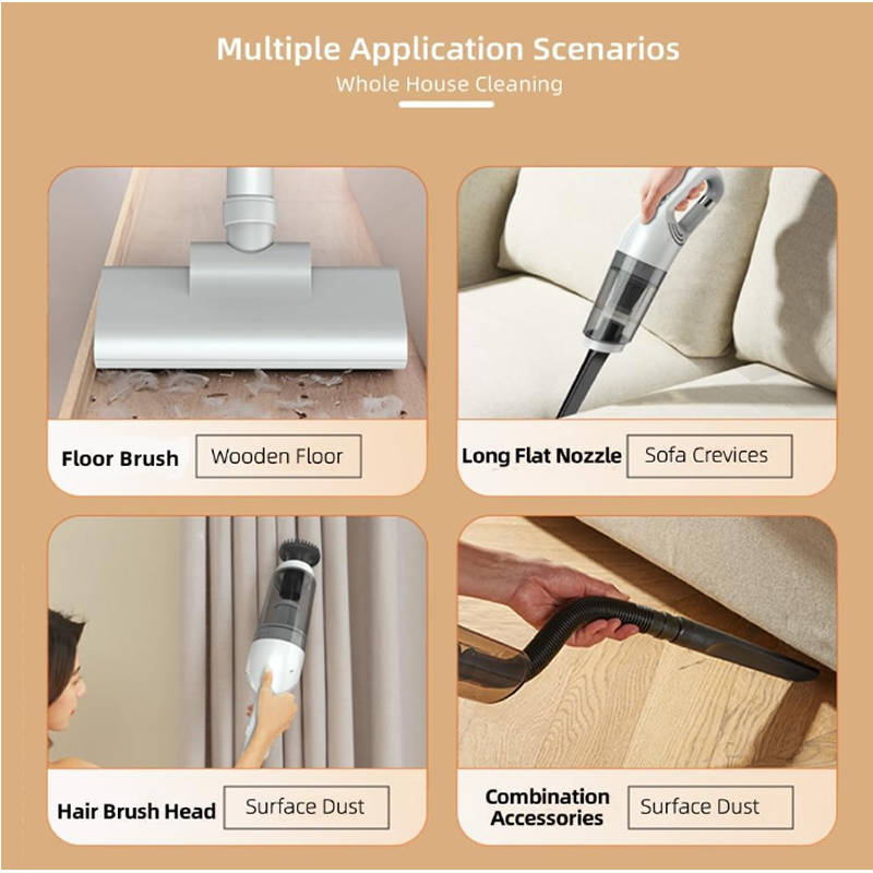 Versatile Cordless Handheld Vacuum Cleaner  F49-8-1111