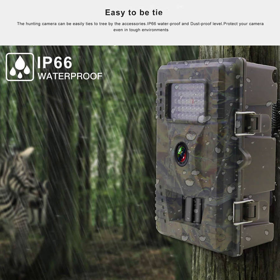 12MP IP66 WATERPROOF HD NIGHT VERSION HUNTING TRAIL CAMERA - TC200