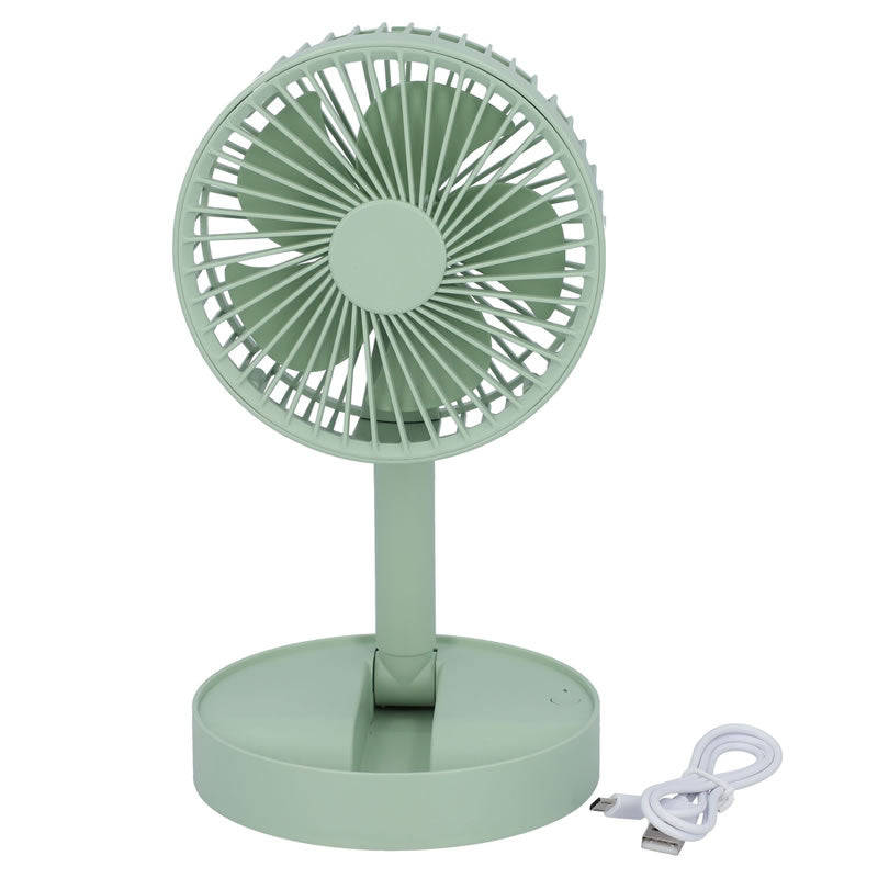 USB Rechargeable Folding Fan GREEN