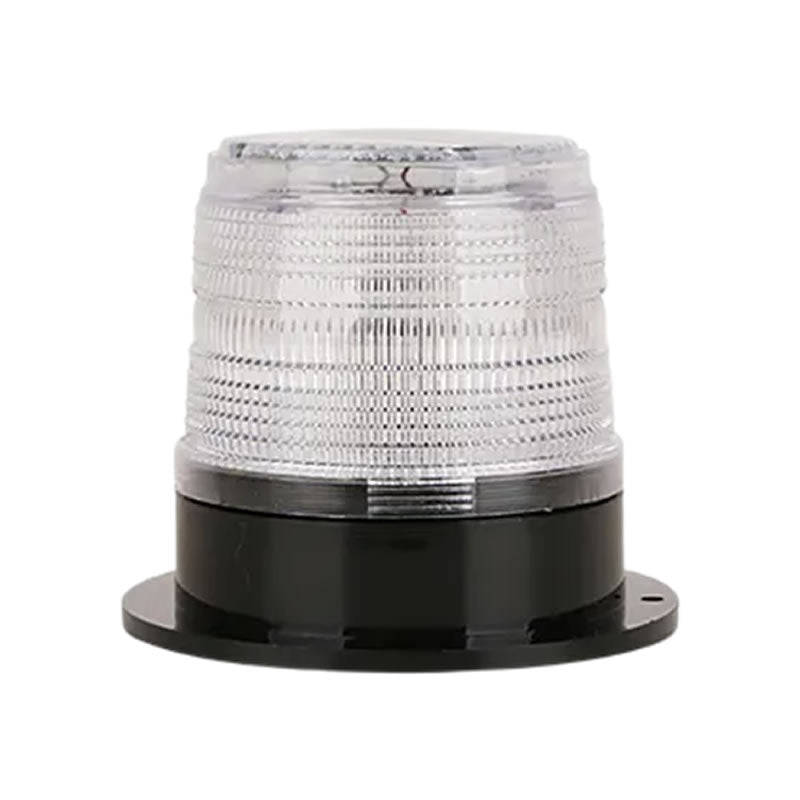 Solar Warning Flashing Light White