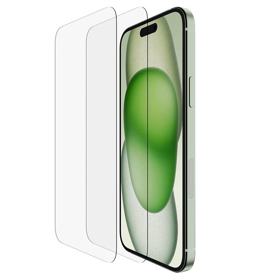 Tempered Glass Screen Protector for Apple iPhone 15 Plus A3094 (Pack of 2)